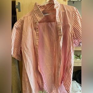 Old Navy Striped Pink and White Button-up (XL)